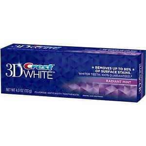 Crest 3D White Radiant Mint Toothpaste 4.0 oz