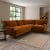 Darwin Luxury Velvet Right Hand Corner Sofa Luxury Velvet Orange Umber