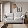 Salisbury Textured Weave 2 Seater Sofa Bed Textured Weave Silver