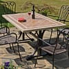 Hampton 6 Seater Dining Set with Ascot Chairs Brown and Black
