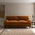 Darwin Luxury Velvet 3 Seater Sofa Luxury Velvet Orange Umber