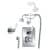 Lefroy Brooks Godolphin concealed thermostatic shower valve with Classic handset and kit  GD8712