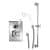 Lefroy Brooks Godolphin concealed thermostatic shower valve with sliding rail and shower kit  GD8711
