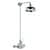 Lefroy Brooks Godolphin exposed dual control thermostatic shower valve with riser, eight inch rose and adjustable riser pipe bracket  GD8702