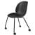 Beetle Meeting Chair – 4 Legs W/Castors – Un-upholstered