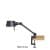 Bolt desk lamp – single arm – small with clamp