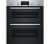 BOSCH Serie 2 NBS113BR0B Electric Built-under Double Oven – Stainless Steel, Stainless Steel