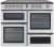 FLAVEL MLN10CRS Electric Ceramic Range Cooker – Silver & Chrome, Silver