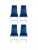 Julian Bowen Calabria Set Of 4 Velvet Cantilever Dining Chairs – Blue