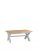 K-Interiors Harrow Part Assembled Solid Wood 180-230 Cm Extending Dining Table – Grey/Oak