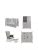 Obaby Stamford Luxe 3-Piece Room Set &Amp; Deluxe Glider Chair – Warm Grey